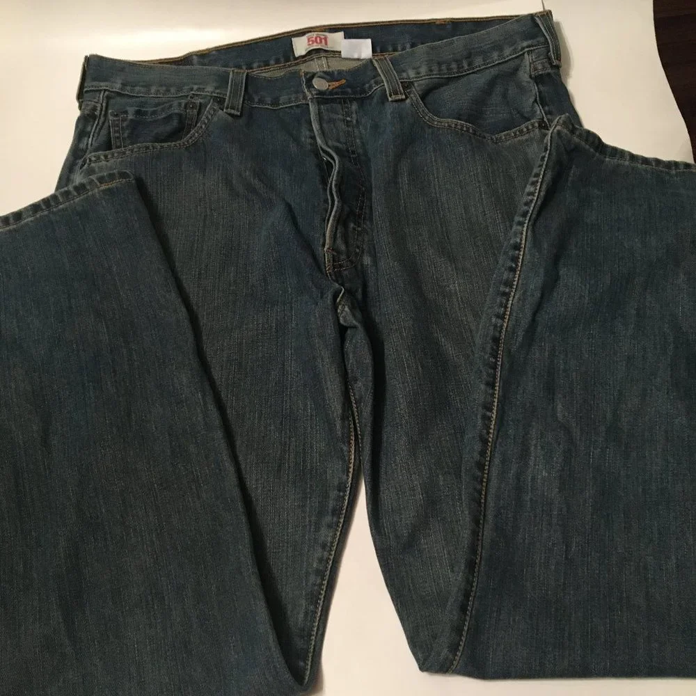 Levi's 501 XX Jeans Mens W38 x L30 Straight Leg Button Fly - Picture 9 of 12